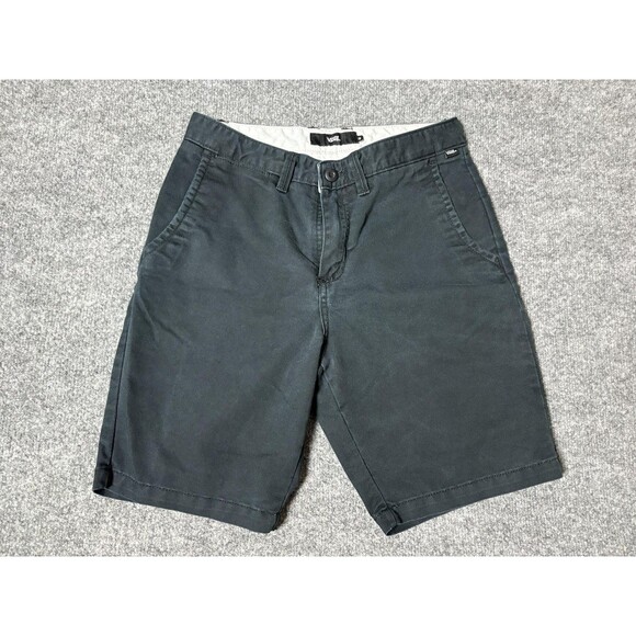 Vans Other - Vans Chino Shorts Mens 28 Blue Stretch 8" Inseam Flat Front Casual Summer